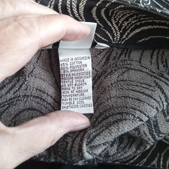 Nygard Collection Black Tan Pants 12P - Picture 5 of 5